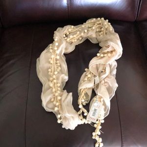 Cream scarf